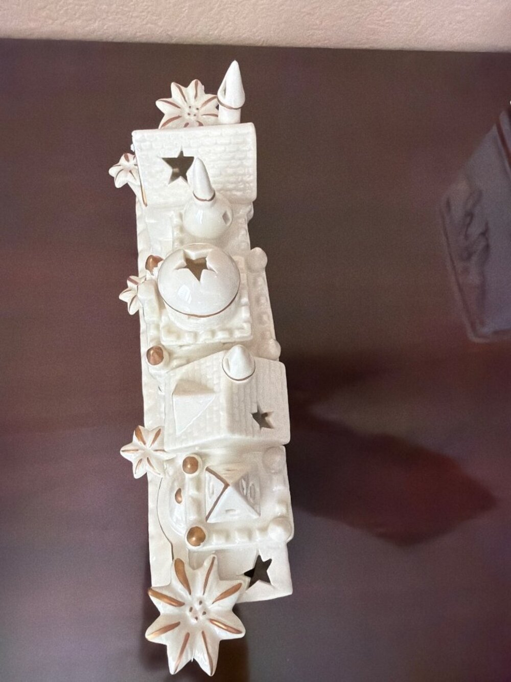 2005 JCPenney Town of Bethlehem Porcelain Nativity Set 12 Piece Gold - Picture 7 of 16